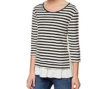 Sanctuary Striped Black and White Women's Top